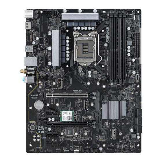 ASROCK Z590 Phantom Gaming Manual Del Usuario