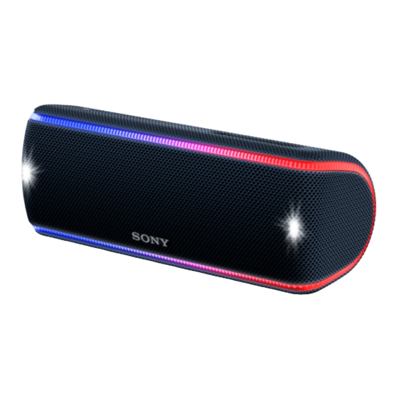 Sony SRS-XB31 Guia De Ayuda