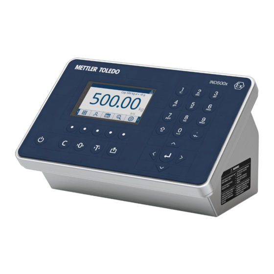 Mettler Toledo IND500X Guía Rápida