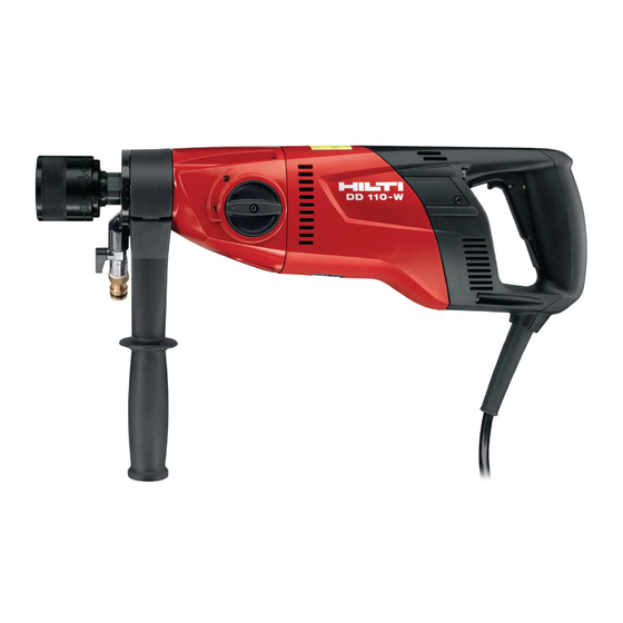 Hilti DD110-W Manual De Instrucciones