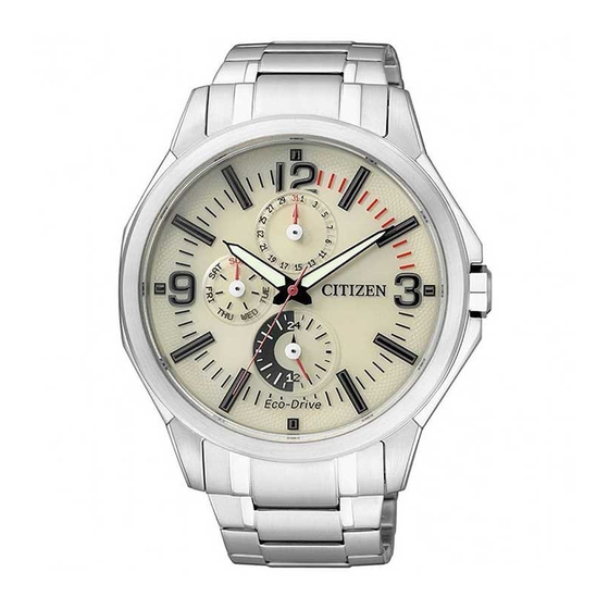 Citizen Eco-Drive 8637 Manual De Instrucciones