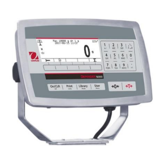 OHAUS Defender 5000 Guia Del Usuario