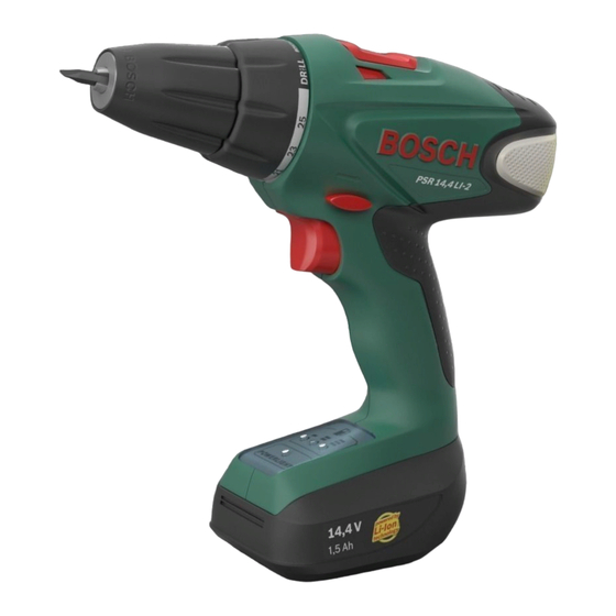 Bosch PSR 14,4 LI-2 Manual Original