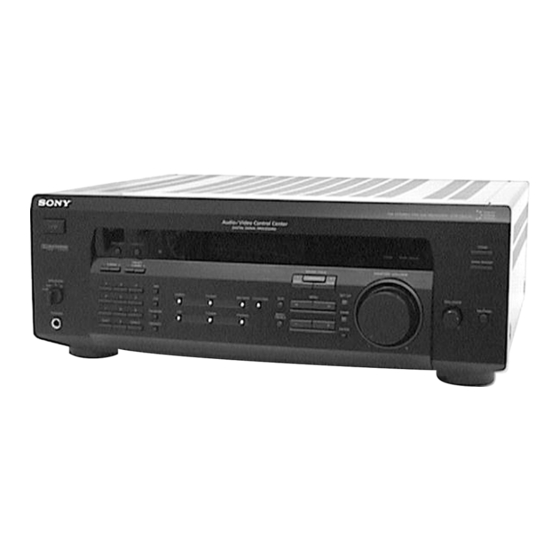 Sony STR-DE435 Manual De Instrucciones