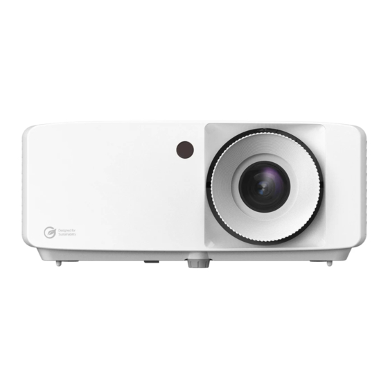 Optoma ZH462 Manual De Usuario