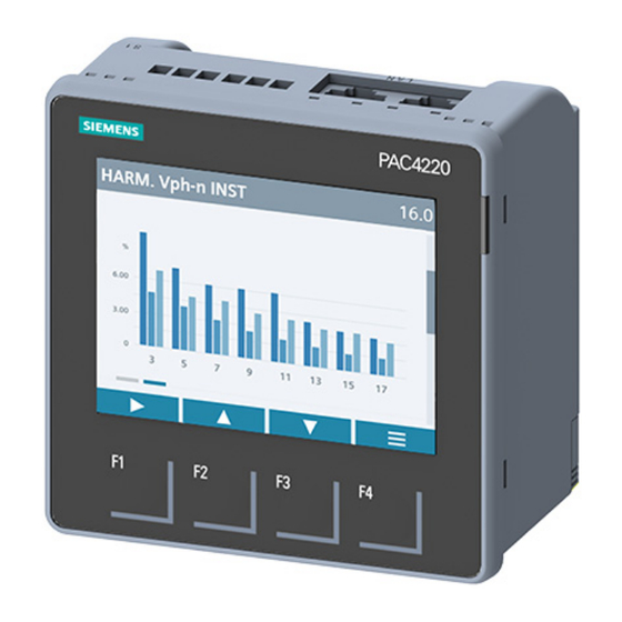 Siemens PAC4220 Instructivo