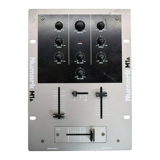 Numark M1A Manual De Inicio Rápido