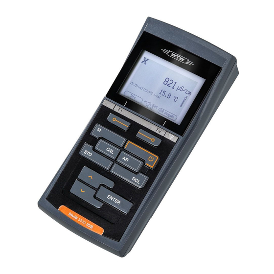 wtw Multi 3510 IDS Instrucciones De Operación