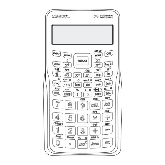 Truly SC-187A Instrucciones De Uso