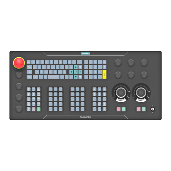 Siemens SINUMERIK ONE MCP 2400 Manual De Producto