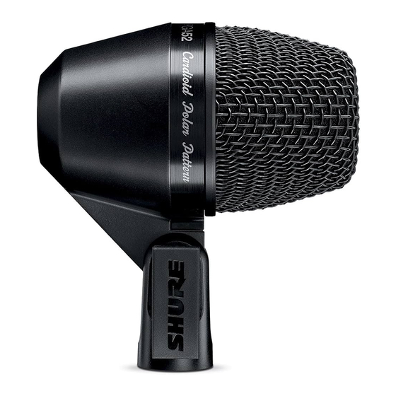 Shure PG Alta Guía De Usuario