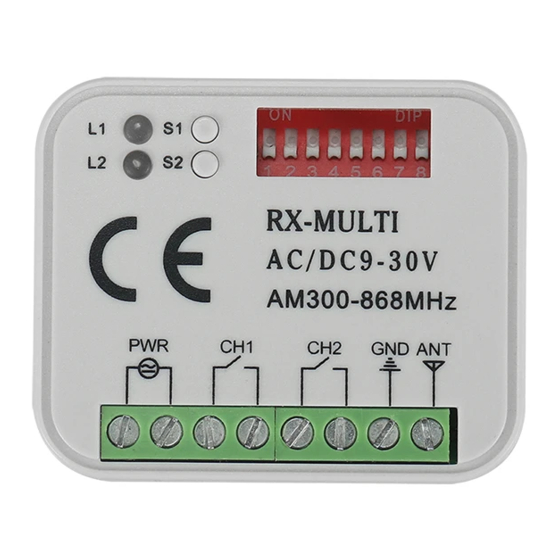 KOOMANDO RX-MULTI 300 A 868 MHz Manual De Instrucciones