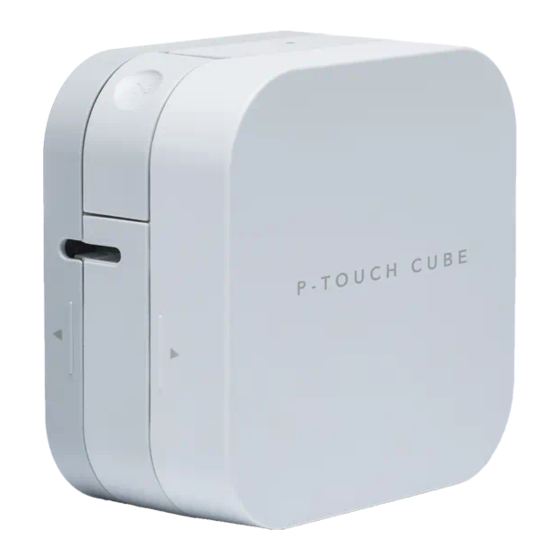 Brother TZe P-TOUCH CUBE P300BT Manuales