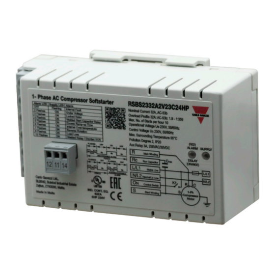 CARLO GAVAZZI RSBS Manuales