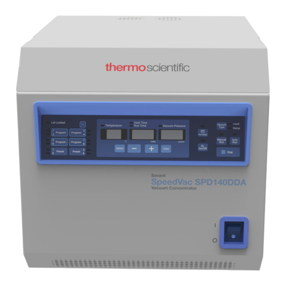 ThermoFisher Scientific SpeedVac SPD140DDA Instalación Y Uso