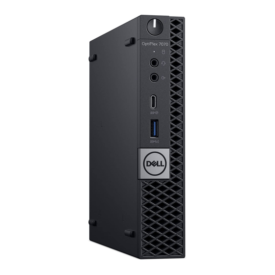 Dell OptiPlex 7070 Micro Configuración Y Especificaciones