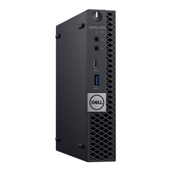 Dell OptiPlex 7070 Micro Manual De Servicio