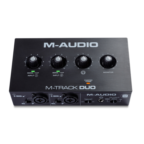 M-Audio M-Track duo Manuales