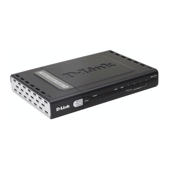 D-Link DFL-210 Manuales