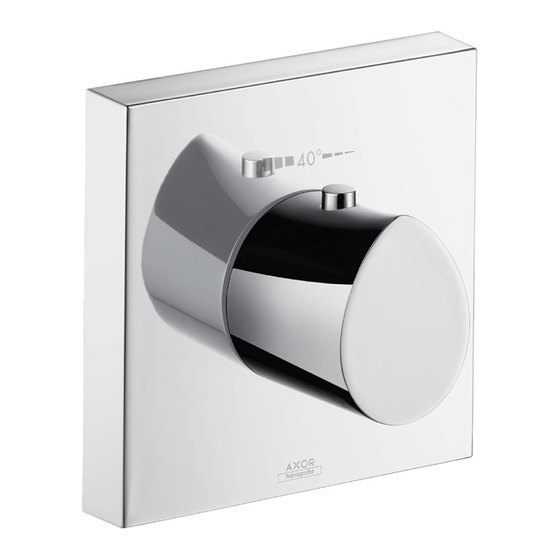 Hansgrohe Axor Starck Organic 12712000 Modo De Empleo / Instrucciones De Montoje