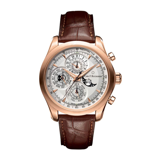 Carl F. Bucherer Manero chronoperpetual Instrucciones