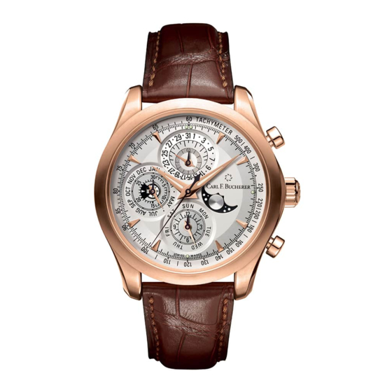 Carl F. Bucherer MANERO CHRONOPERPETUAL Manual Del Usuario