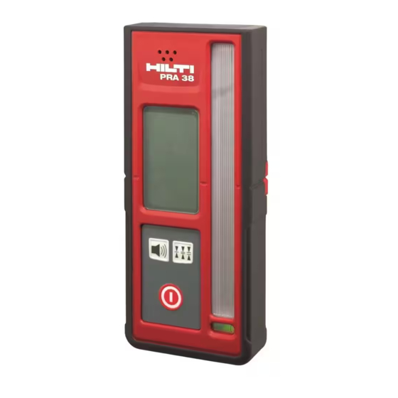 Hilti PRA 38 Manual De Instrucciones