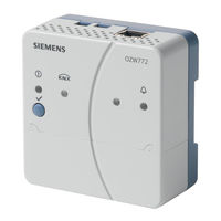 Siemens OZW772.64 Instrucciones De Montaje