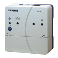 Siemens OZW772.16 Manual Del Usuario