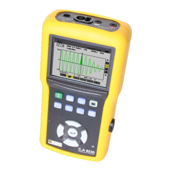 Chauvin Arnoux C.A 8230 Manual De Funcionamiento