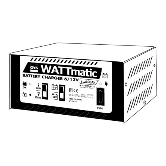 GYS WATTMATIC 80 Guia De Inicio Rapido