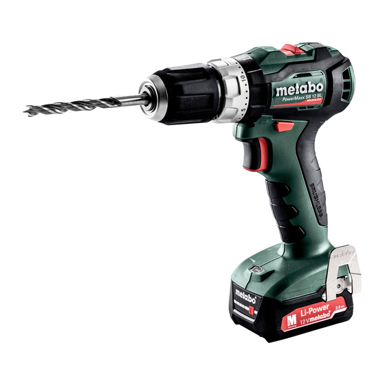 Metabo BS 18 L BL Instrucciones De Manejo