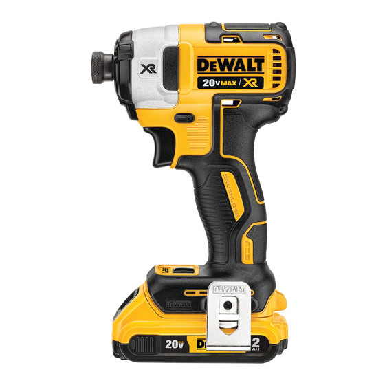DeWalt XR DCF887 Manual Del Usuario