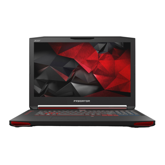 Acer Predator 17 Serie Manuales