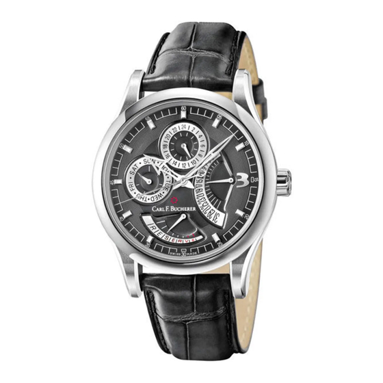 Carl F. Bucherer MANERO RETROGRADE Manual De Instrucciones