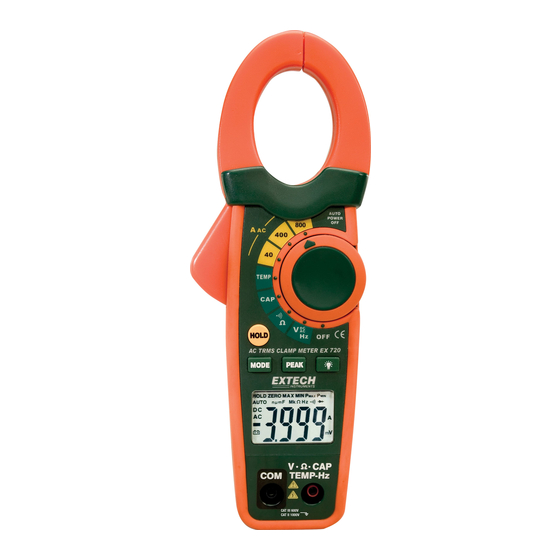 Extech Instruments EX720 Manual Del Operador