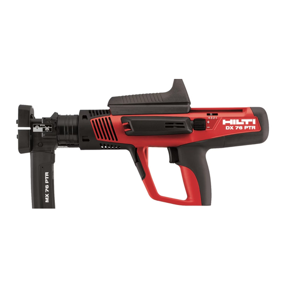 Hilti DX 76-PTR Manual De Instrucciones