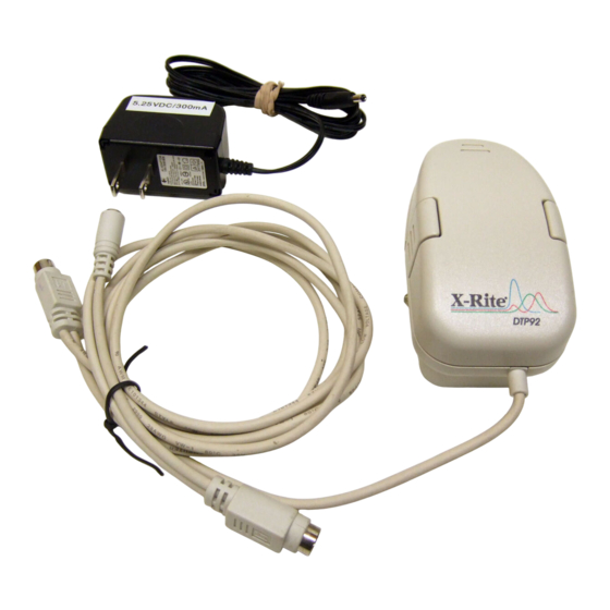 X-Rite DTP92 Guia Del Usuario