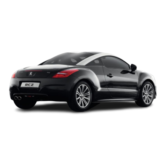 PEUGEOT RCZ 2011 Guía De Utilización