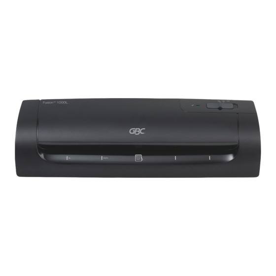 GBC FUSION 1000L A4 Manual De Instrucciones