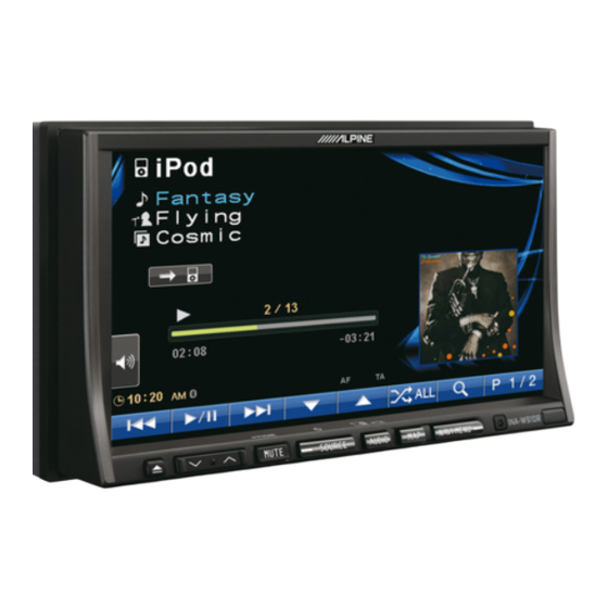 Alpine INA-W910R Guia De Inicio Rapido