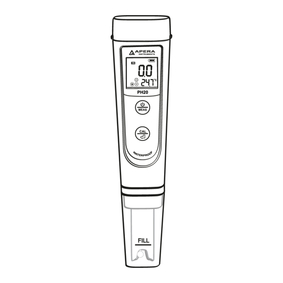 APERA INSTRUMENTS PH20 Pocket Manual De Instrucciones