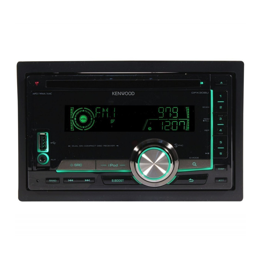 Kenwood DPX308U Manual De Instrucciones