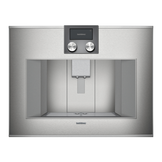 Gaggenau CM 470711 Manual De Instrucciones