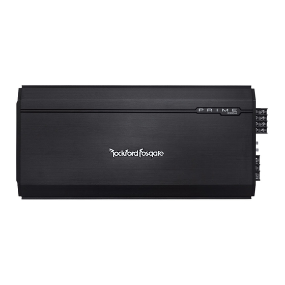 Rockford Fosgate PRIME R300-4 Instalación Y Funcionamiento