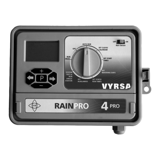 Vyrsa RAIN-PRO VYR PG-6045 Instrucciones De Instalación, Programación Y Operación