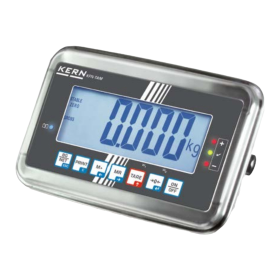 KERN KFB-TAM Manual De Instrucciones