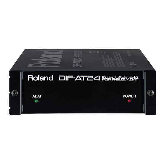 Roland DIF-AT Manual Del Usuario