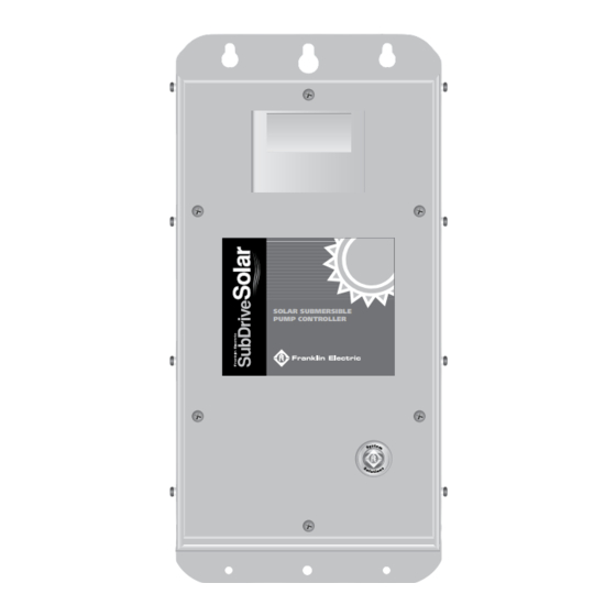 Franklin Electric SubDrive Solar Manual De Instalación
