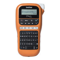 Brother P-touch E110 Guia Del Usuario
